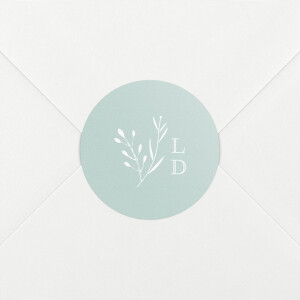 Stickers pour enveloppes naissance Fable bleu