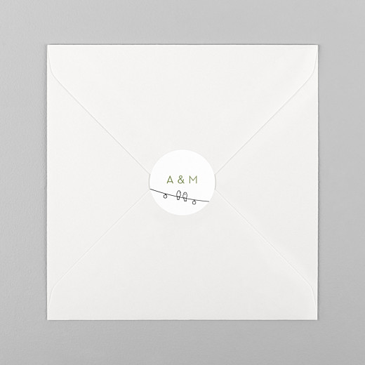 Stickers mariage Promesse bohème blanc - Vue 1 Stickers mariage Promesse bohème blanc - Vue 1