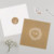 Stickers pour enveloppes mariage Gypsophile kraft - Gamme