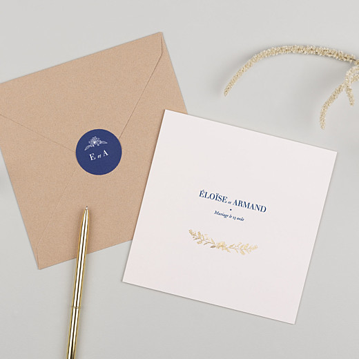 Stickers mariage Nature chic bleu - Gamme Stickers mariage Nature chic bleu - Gamme