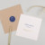 Stickers pour enveloppes mariage Nature chic bleu - Gamme