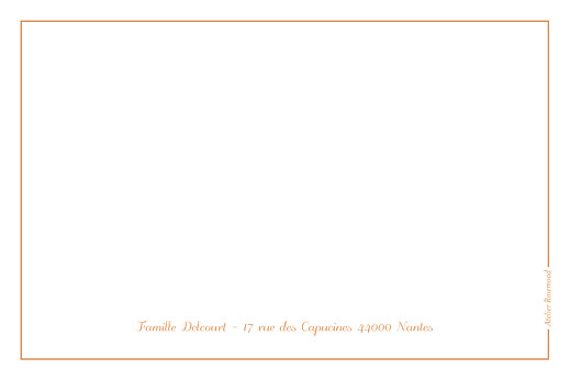 Carte de correspondance Jolis oiseaux blanc - Verso Carte de correspondance Jolis oiseaux blanc - Verso