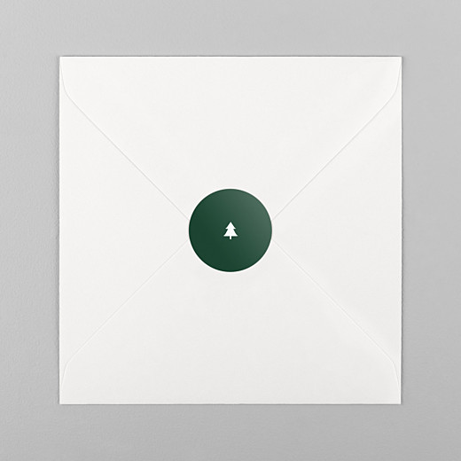 Stickers vœux Elégant sapin vert - Vue 1 Stickers vœux Elégant sapin vert - Vue 1