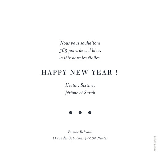 Carte de voeux Photo chic (dorure) blanc - Page 2 Carte de voeux Photo chic (dorure) blanc - Page 2