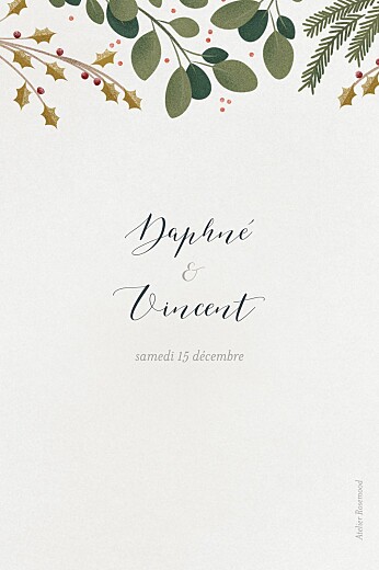 Marque-table mariage Daphné hiver - Page 2 Marque-table mariage Daphné hiver - Page 2