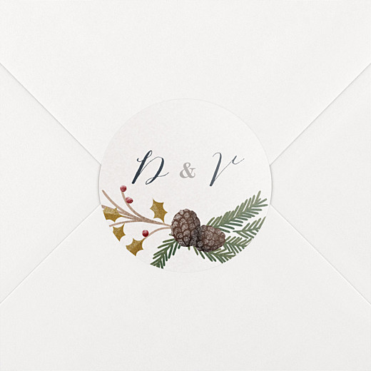 Stickers mariage Daphné hiver - Vue 2 Stickers mariage Daphné hiver - Vue 2