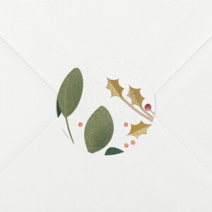 Stickers pour enveloppes naissance Daphné hiver