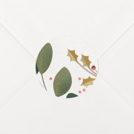 Stickers pour enveloppes naissance Daphné hiver - Vue 1