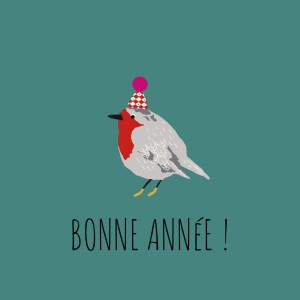 Carte de voeux Petit moineau photo (4 pages) canard Carte de voeux Petit moineau photo (4 pages) canard