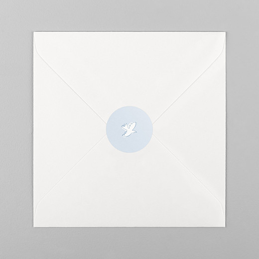 Stickers baptême Allégresse bleu - Vue 1 Stickers baptême Allégresse bleu - Vue 1