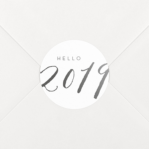 Stickers vœux Little big year 2019 - Vue 2 Stickers vœux Little big year 2019 - Vue 2