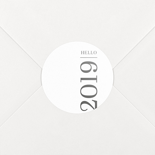 Stickers vœux Happy year 2019 - Vue 2 Stickers vœux Happy year 2019 - Vue 2