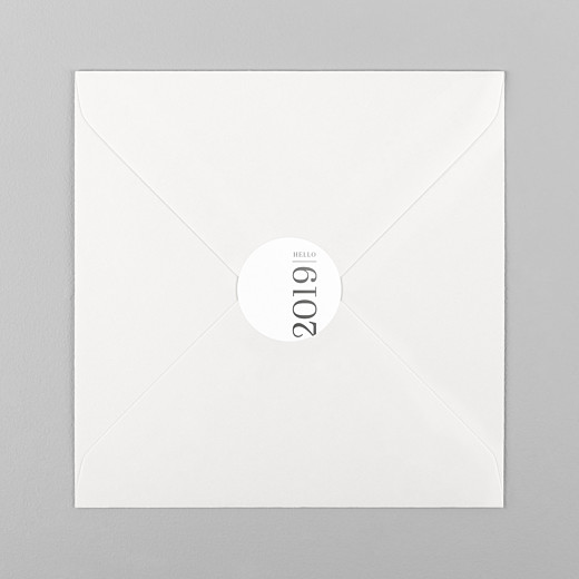 Stickers vœux Happy year 2019 - Vue 1 Stickers vœux Happy year 2019 - Vue 1