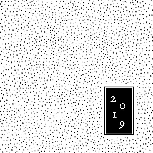 Carte de voeux Little dots noir Carte de voeux Little dots noir