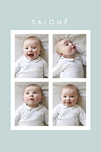 Faire-part de naissance vert corner (dorure) vert Faire-part de naissance vert corner (dorure) vert
