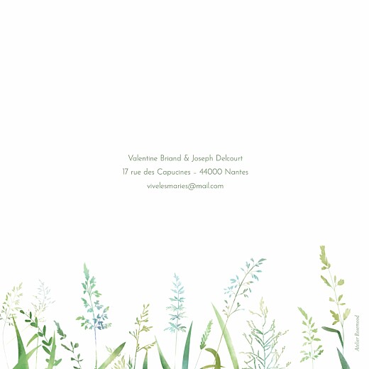 Faire-part de mariage Les hautes herbes vert - Page 4 Faire-part de mariage Les hautes herbes vert - Page 4