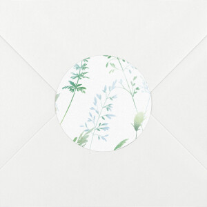 Stickers pour enveloppes mariage Les hautes herbes vert