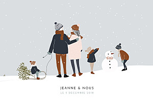 Faire-part de naissance my lovely thing winter family (4 enfants) 1 Faire-part de naissance my lovely thing winter family (4 enfants) 1