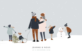 Faire-part de naissance Winter family (5 enfants) 1 Faire-part de naissance Winter family (5 enfants) 1