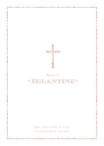 Couverture Livret de messe Croix liberty rose Couverture Livret de messe Croix liberty rose