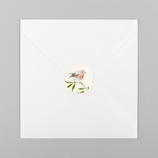Stickers mariage Mélopée rouge-gorge - Vue 1 Stickers mariage Mélopée rouge-gorge - Vue 1
