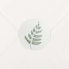Stickers pour enveloppes mariage Joli sous-bois gris