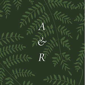 Etiquette de mariage classique joli sous-bois vert Etiquette de mariage classique joli sous-bois vert