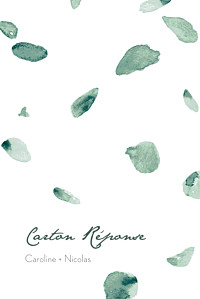 Carton réponse mariage moderne eucalyptus blanc Carton réponse mariage moderne eucalyptus blanc