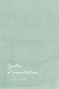 Carton d'invitation mariage classique eucalyptus blanc Carton d'invitation mariage classique eucalyptus blanc