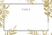 Marque-table mariage Feuillage or - Page 1 Marque-table mariage Feuillage or - Page 1
