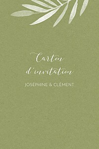 Carton d'invitation mariage classique belle saison bleu Carton d'invitation mariage classique belle saison bleu