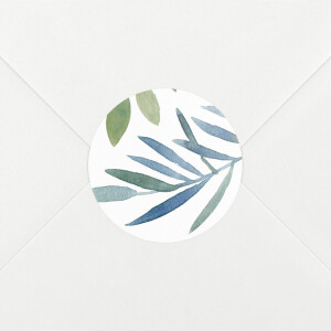Stickers pour enveloppes mariage Belle saison blanc