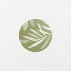 Stickers pour enveloppes mariage Belle saison vert