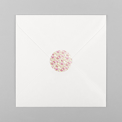 Stickers baptême Croix liberty rose - Vue 1 Stickers baptême Croix liberty rose - Vue 1