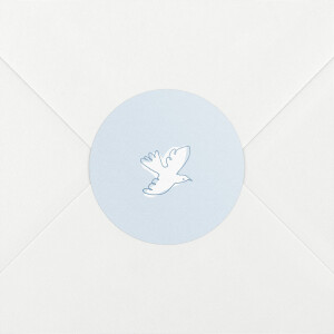 Stickers pour enveloppes naissance Allégresse bleu
