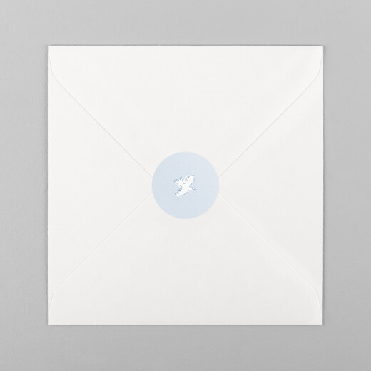 Stickers pour enveloppes naissance Allégresse bleu - Vue 2 Stickers pour enveloppes naissance Allégresse bleu - Vue 2