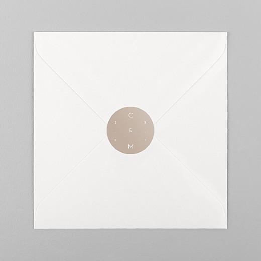 Stickers mariage Le fil beige - Vue 1 Stickers mariage Le fil beige - Vue 1