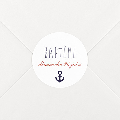 Stickers baptême matelot bleu Stickers baptême matelot bleu