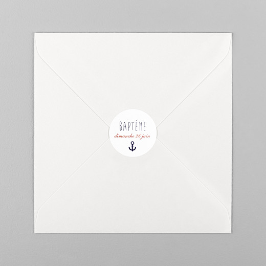Stickers baptême Matelot bleu - Vue 1 Stickers baptême Matelot bleu - Vue 1