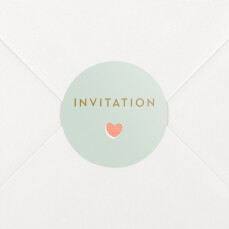 Stickers pour enveloppes baptême Jour de fête vert Stickers pour enveloppes baptême Jour de fête vert