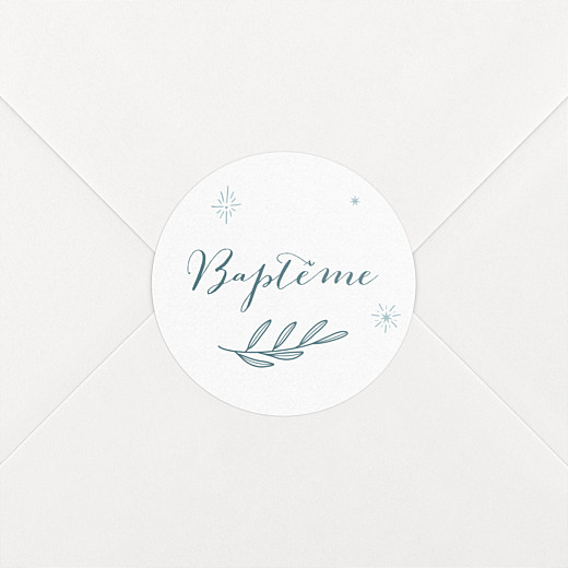 Stickers Pour Enveloppes Bapteme Douce Colombe Personnalisable Rosemood