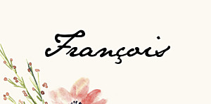 Marque-place baptême beige fleurs aquarelle crème Marque-place baptême beige fleurs aquarelle crème
