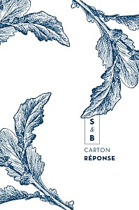 Carton réponse mariage moderne laure de sagazan bleu Carton réponse mariage moderne laure de sagazan bleu
