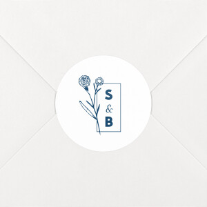 Stickers pour enveloppes mariage Laure de Sagazan blanc