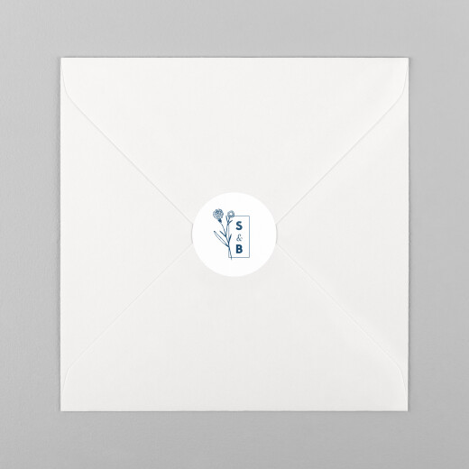Stickers pour enveloppes mariage Laure de Sagazan blanc - Vue 2