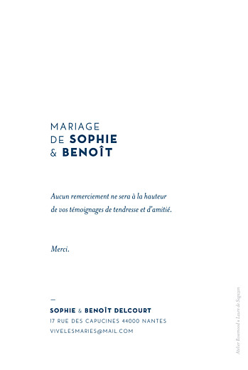 Carte de remerciement mariage Laure de sagazan (dorure) blanc - Page 2 Carte de remerciement mariage Laure de sagazan (dorure) blanc - Page 2
