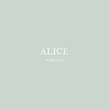 Faire-part de naissance Gypsophile chic (dorure) Vert