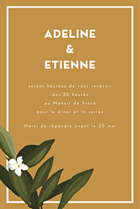 Carton d'invitation mariage original bahia (portrait) bleu Carton d'invitation mariage original bahia (portrait) bleu
