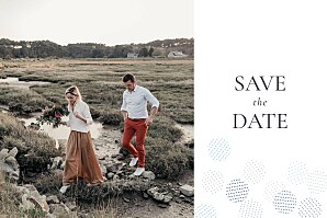 Save the date avec photo sequins photo bleu Save the date avec photo sequins photo bleu