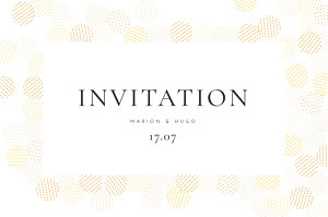 Carton d'invitation mariage jaune sequins jaune Carton d'invitation mariage jaune sequins jaune